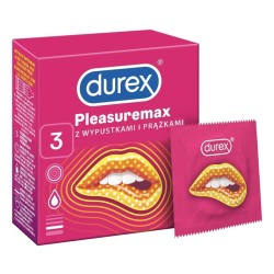 Durex Prezerwatywy Pleasuremax - 3 sztuki