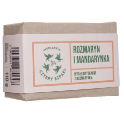 Cztery Szpaki Mydło naturalne Rozmaryn i Mandarynka - 110 g