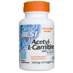 Doctor's Best Acetyl L-Karnityny z Biosint 500 mg - 60 kapsułek