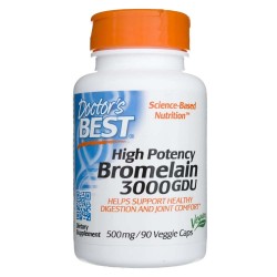 Doctor's Best Bromelaina 3000 GDU 500 mg - 90 kapsułek
