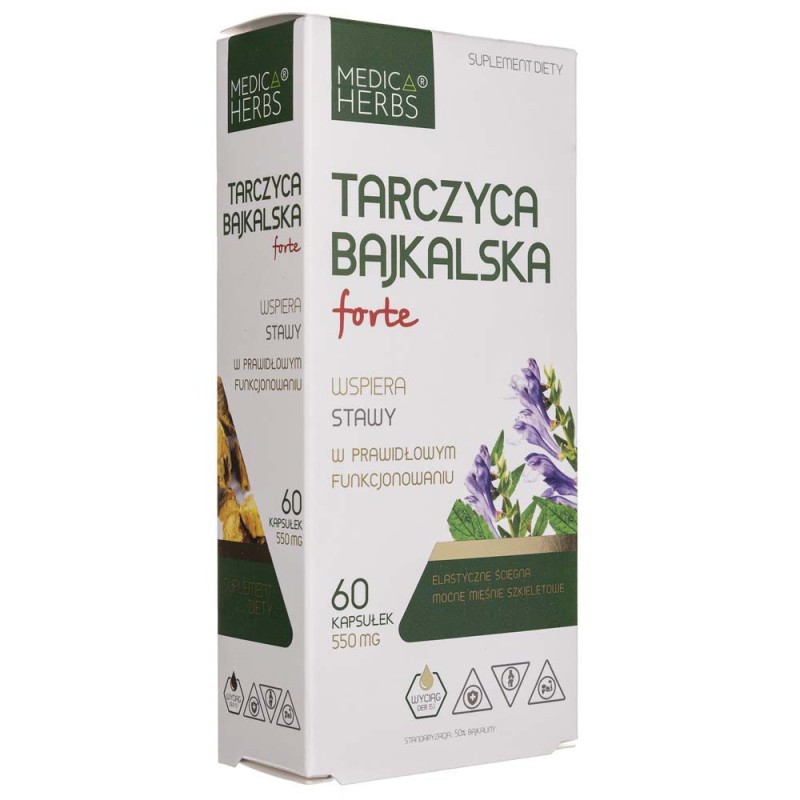 Medica Herbs Tarczyca Bajkalska Forte 550 mg - 60 kapsułek