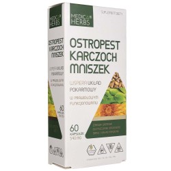 Medica Herbs Ostropest Karczoch Mniszek 540 mg - 60 kapsułek