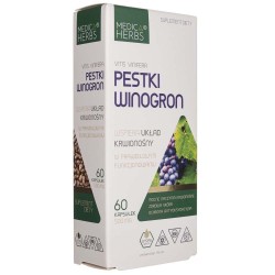 Medica Herbs Pestki winogron 500 mg - 60 kapsułek