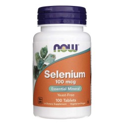 Now Foods Selen (Selenium) 100 mcg - 100 tabletek