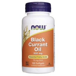 Now Foods Black Currant Oil (Olej z czarnej porzeczki) 500 mg - 100 kapsułek