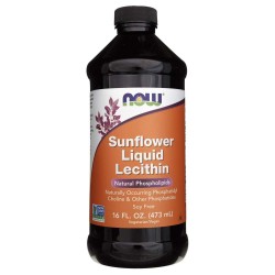 Now Foods Sunflower Lecithin (Lecytyna Słonecznikowa) - 473 ml