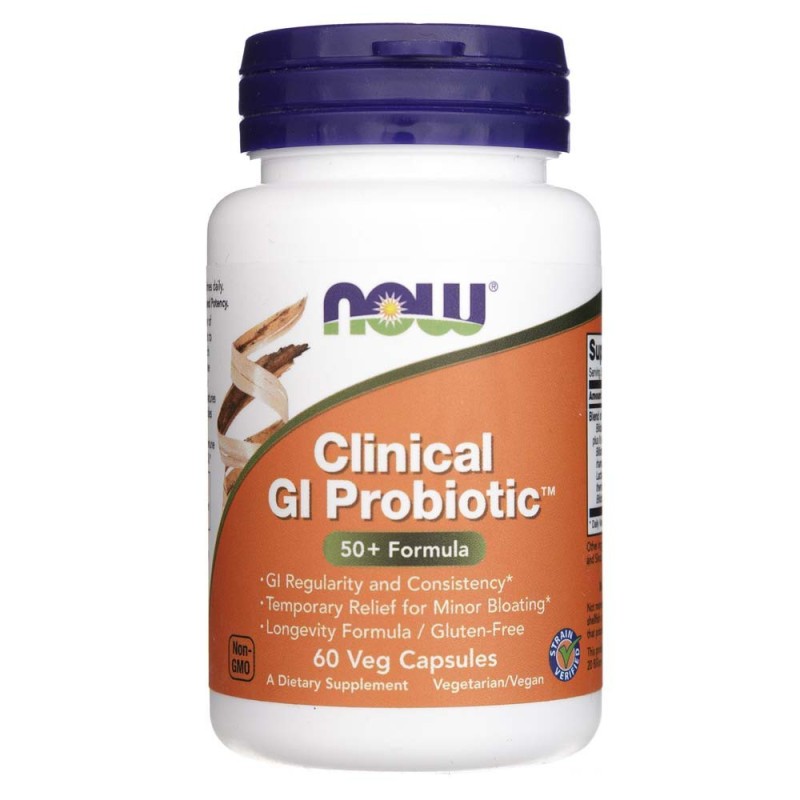 Now Foods Clinical GI Probiotic - 60 kapsułek