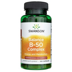 Swanson Balance B-50 kompleks witamin - 100 kapsułek