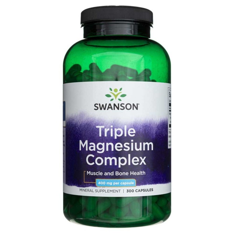 Swanson Triple Magnesium Complex (kompleks 3 form magnezu) - 300 kaps