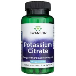 Swanson Potassium Citrate (Cytrynian Potasu) - 120 kapsułek