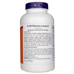 Now Foods Witamina B-100 250 Kapsułek | Medpak