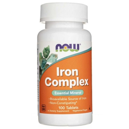 Now Foods Iron Complex (kompleks żelaza) - 100 tabletek