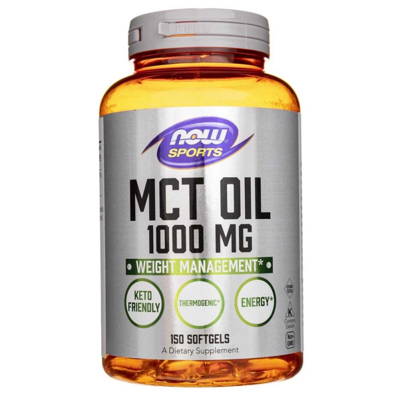 Now Foods MCT Oil 1000 mg - 150 kapsułek