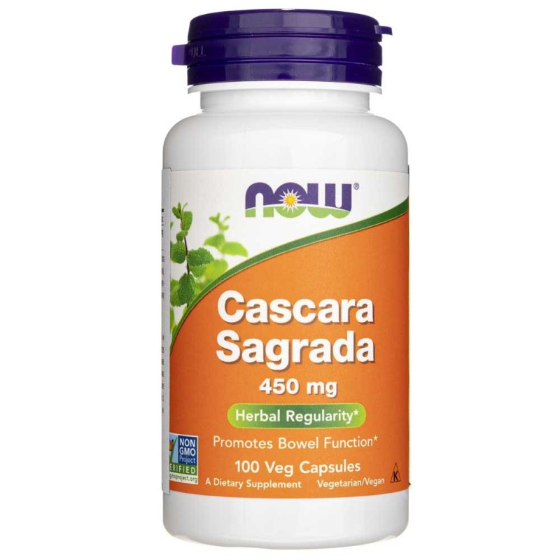 Now Foods Cascara Sagrada 450 mg - 100 kapsułek
