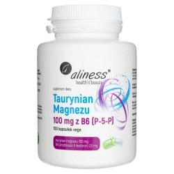 Aliness Taurynian Magnezu 100 mg z B6 (P-5-P) - 100 kapsułek