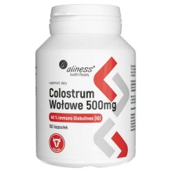 Aliness Colostrum Wołowe IG 40% - 100 kapsułek