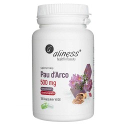 Aliness Pau d’Arco (sproszkowana kora Lapacho) 500 mg - 100 kapsułek
