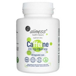 Aliness Caffeine 200 mg z guaraną - 100 kapsułek