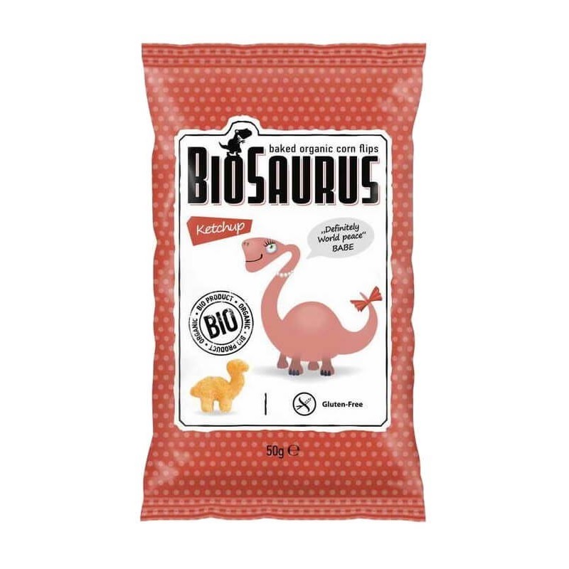 McLloyd's BioSaurus Chrupki bezglutenowe ketchupowe BIO - 50 g