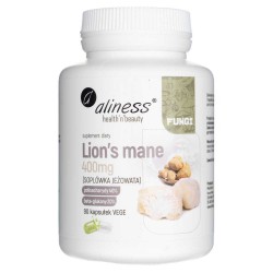 Aliness Lion’s Mane (Soplówka jeżowata) 400 mg - 90 kapsułek