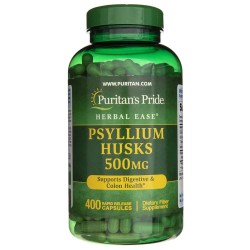 Puritan's Pride Psyllium Husks 500 mg - 400 kapsułek