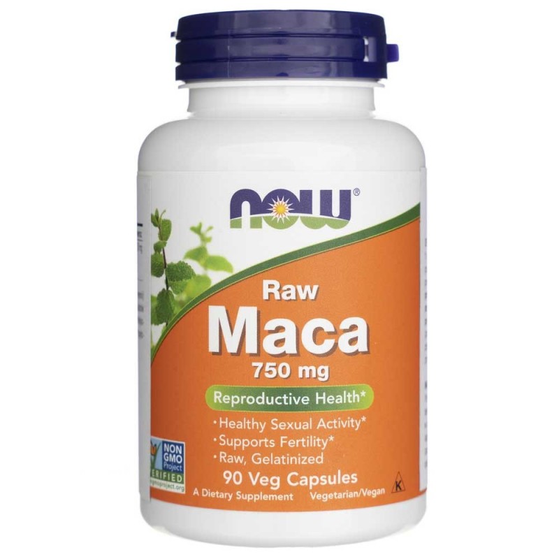 Now Foods Maca 750 mg Raw - 90 kapsułek