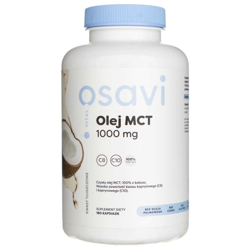 Osavi Olej MCT 1000 mg - 180 kapsułek