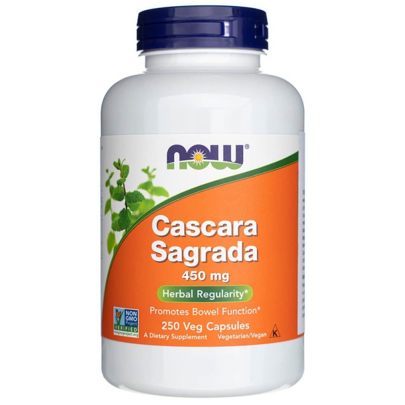 Now Foods Cascara Sagrada 450 mg - 250 kapsułek