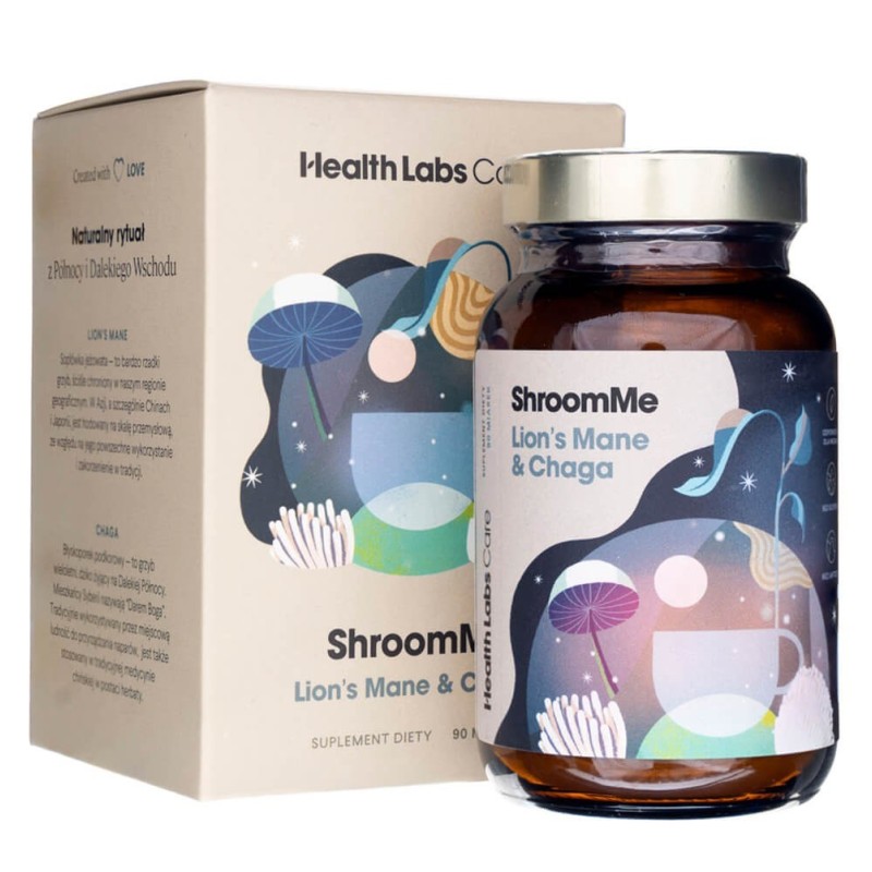 Health Labs ShroomMe Lion’s Mane & Chaga - 90 porcji