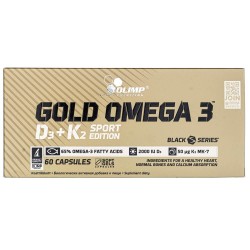 Olimp Gold Omega 3 D3 + K2 Sport Edition - 60 kapsułek