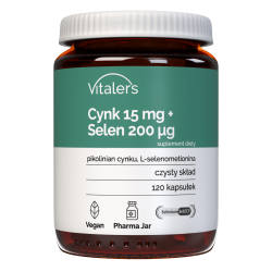 Vitaler's Cynk 15 mg + Selen 200 μg - 120 kapsułek