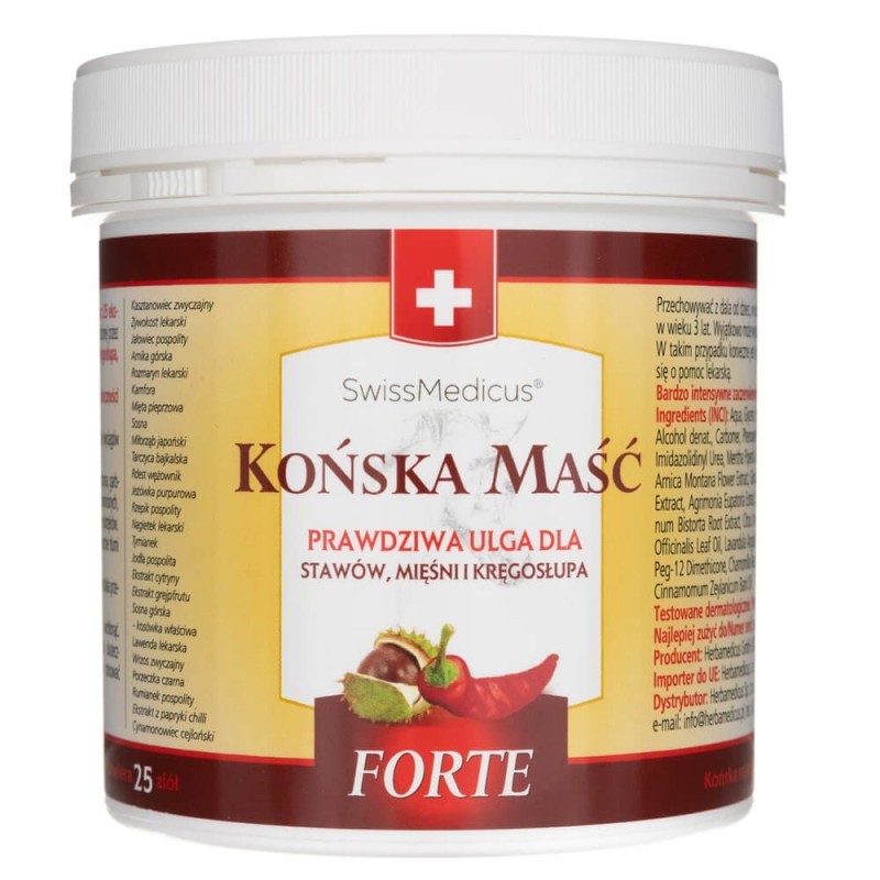 Herbamedicus Maść końska rozgrzewająca FORTE - 250 ml