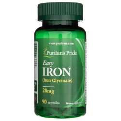Puritan's Pride Easy Iron (Glicynian żelaza) 28 mg - 90 kapsułek