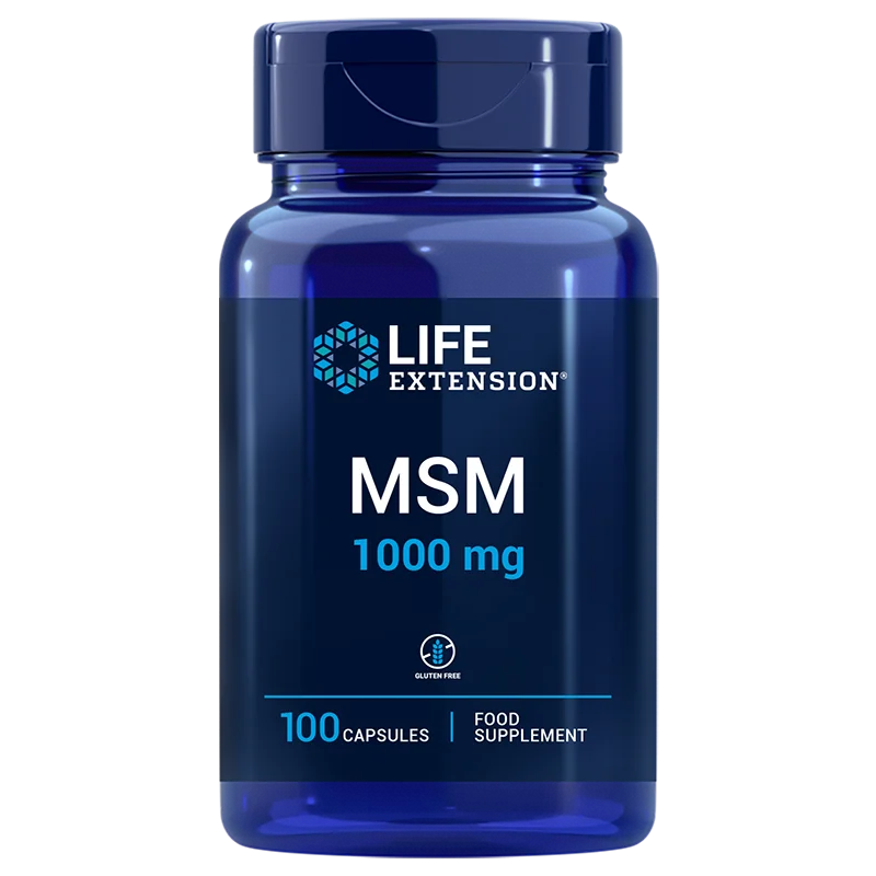 Life Extension MSM, EU 1000 mg - 100 kapsułek