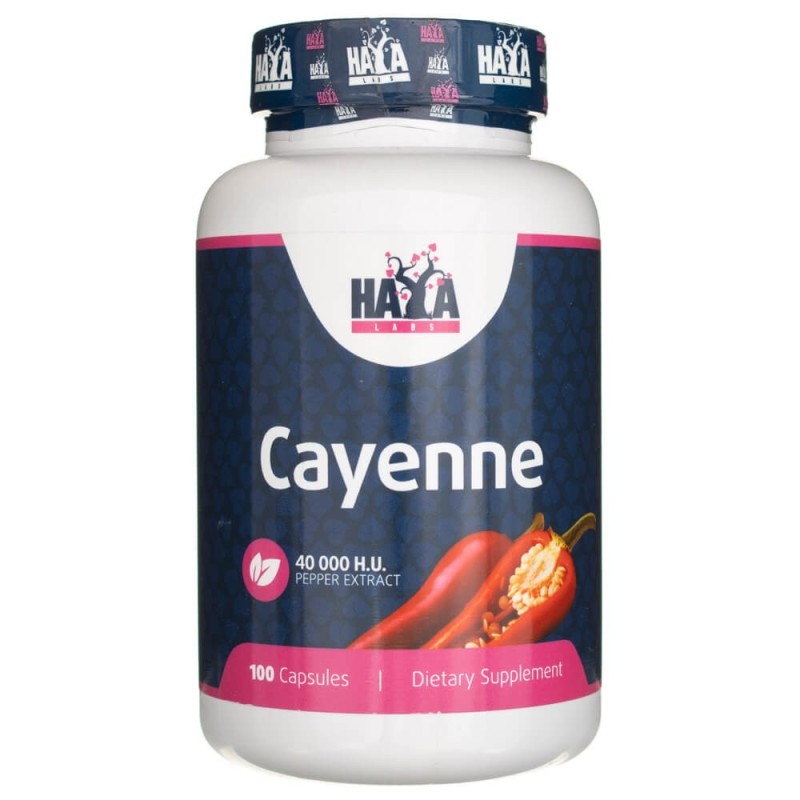 Haya Labs Cayenne (Pieprz kajeński) - 100 kapsułek