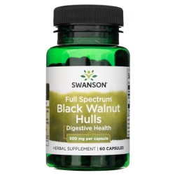 Swanson Czarny Orzech łuski 500 mg - 60 kapsułek