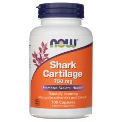 Now Foods Shark Cartilage (Chrząstka rekina) 750 mg - 100 kapsułek