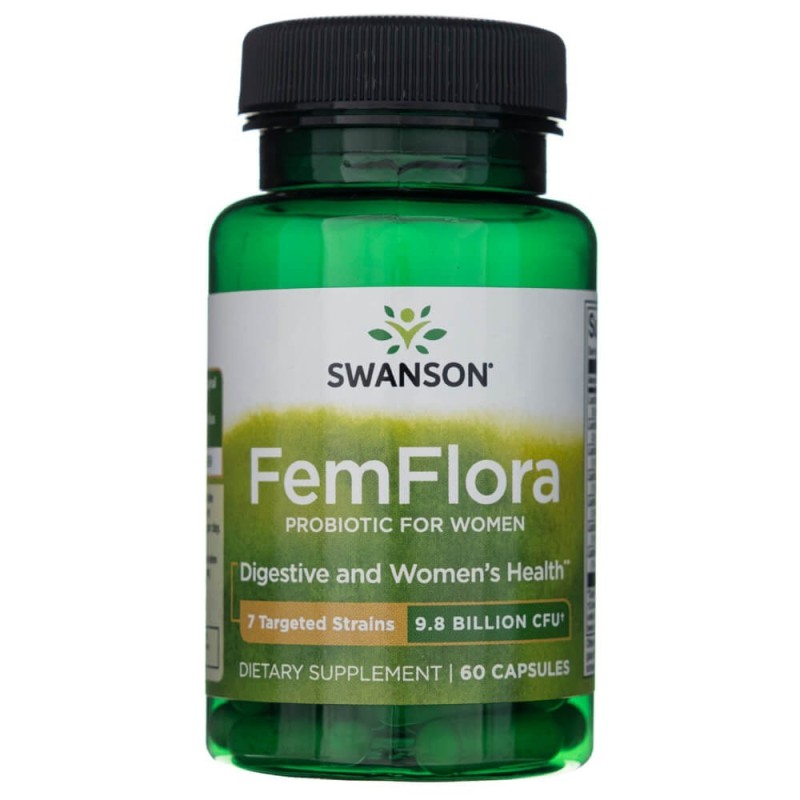 Swanson FemFlora (probiotyk dla kobiet) - 60 kapsułek