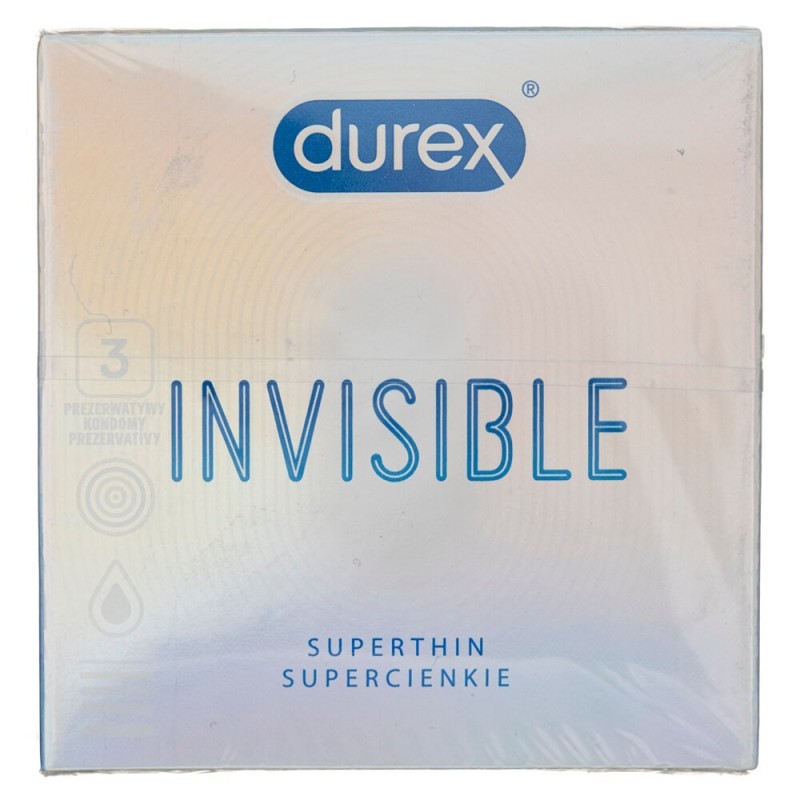 Durex Prezerwatywy Invisible Extra Sensitive 3 Sztuki