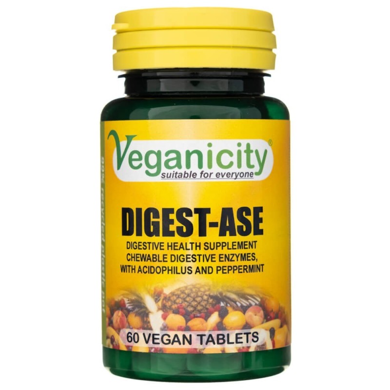 Veganicity Digest-Ase (Enzymy trawienne) - 60 tabletek