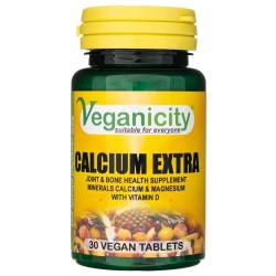Veganicity Calcium Extra Wapń + Magnez + Witamina D - 30 tabletek