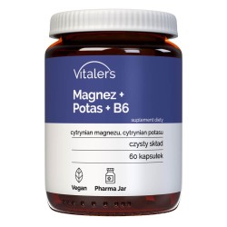 Vitaler's Magnez 100 mg + Potas 150 mg + B6 10 mg - 60 kapsułek