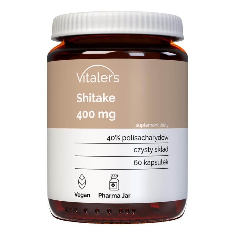 Vitaler's Shitake (Twardnik japoński) 400 mg - 60 kapsułek