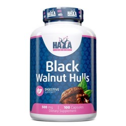 Haya Labs Black Walnut Hulls (Łuski orzecha czarnego) 500 mg - 100 kapsułek