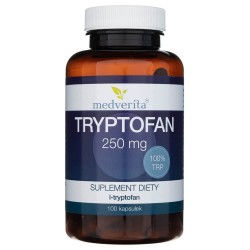Medverita Tryptofan L-tryptofan 250 mg - 100 kapsułek