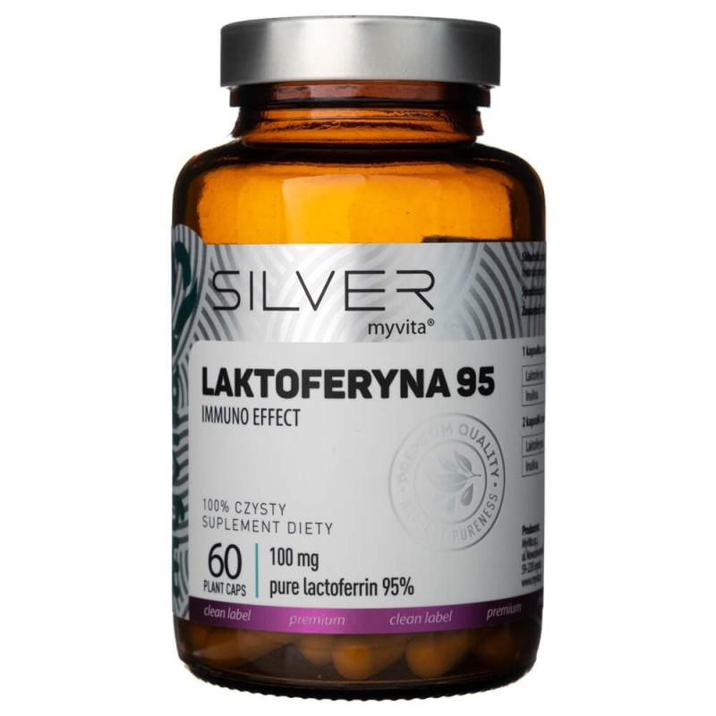MyVita Silver 100% Laktoferyna 100 mg - 60 kapsułek