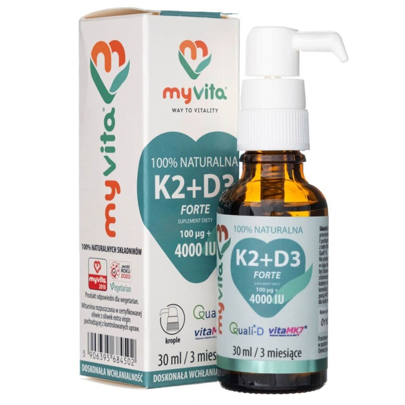 MyVita Naturalna witamina K2 + D3 - 30 ml