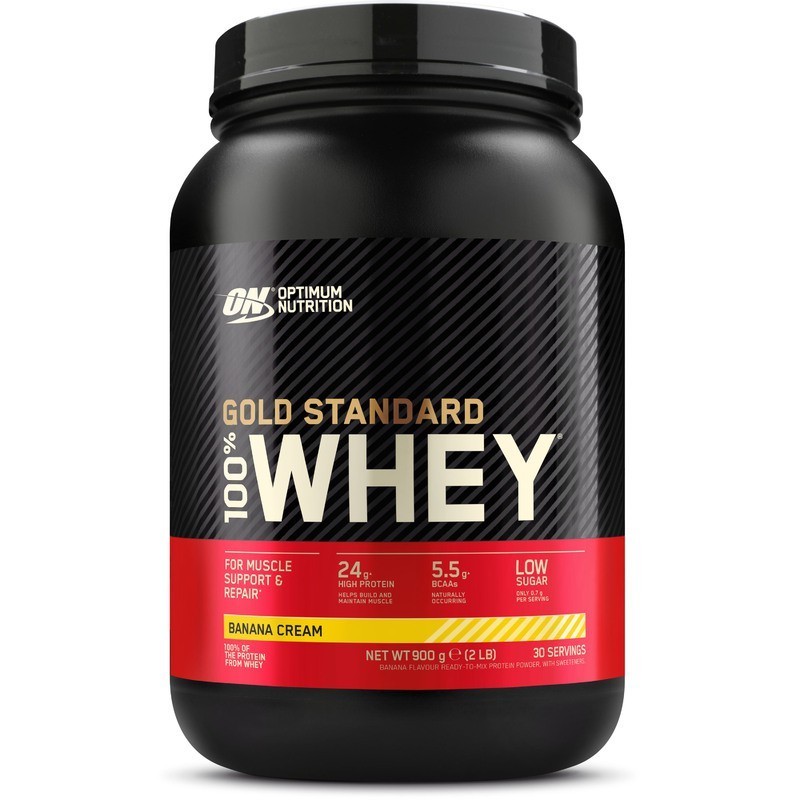 Optimum Nutrition Gold Standard 100% Whey Protein, krem bananowy  - 900 g