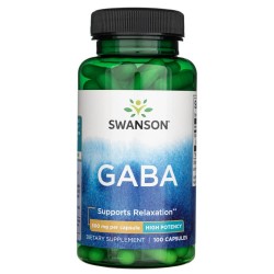 Swanson GABA 500 mg - 100 kapsułek