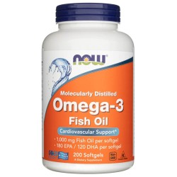 Now Foods Omega-3 1000 mg - 200 kapsułek